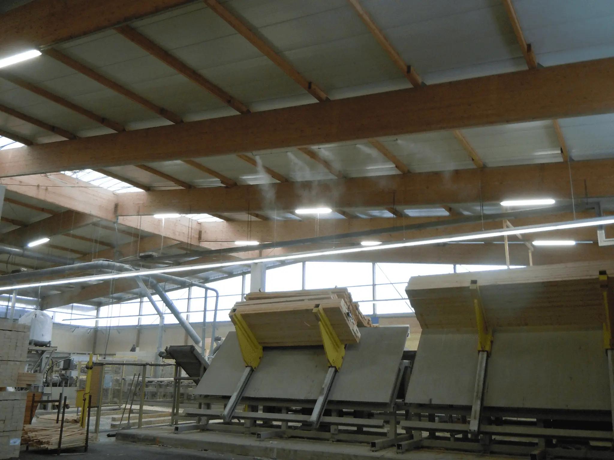 FinestFog in timmerfabriek